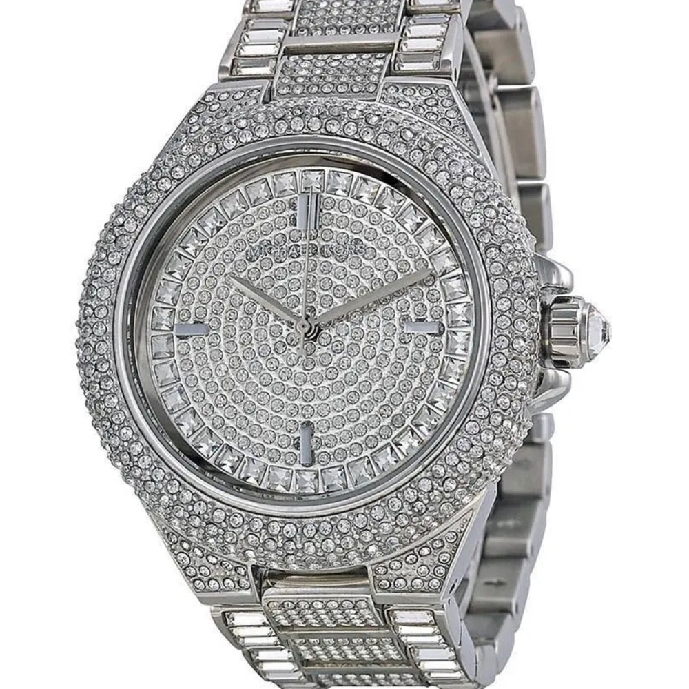 Michael Kors Camille Crystal Stainless Steal Watch